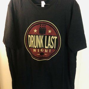 Eli Young Band Drunk Last Night 2018 Tour Black Cotton TShirt Men’s Sz 2xl Music